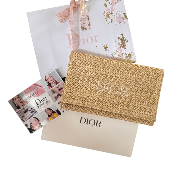 Dior raffia clutch  Women's rattan Bag - Picture 1 of 3